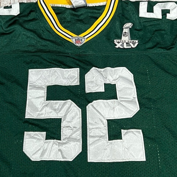 Clay Mathews Green Bay Packers Super Bowl XLV Stitched NFL Football Jersey - Picture 8 of 8